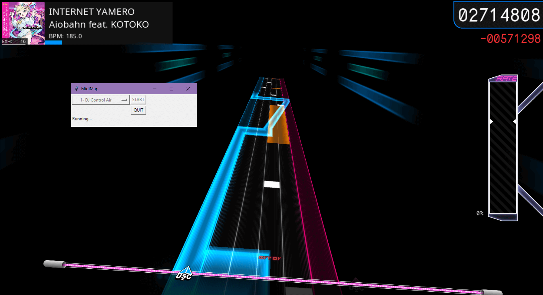 SVDX Midi Map